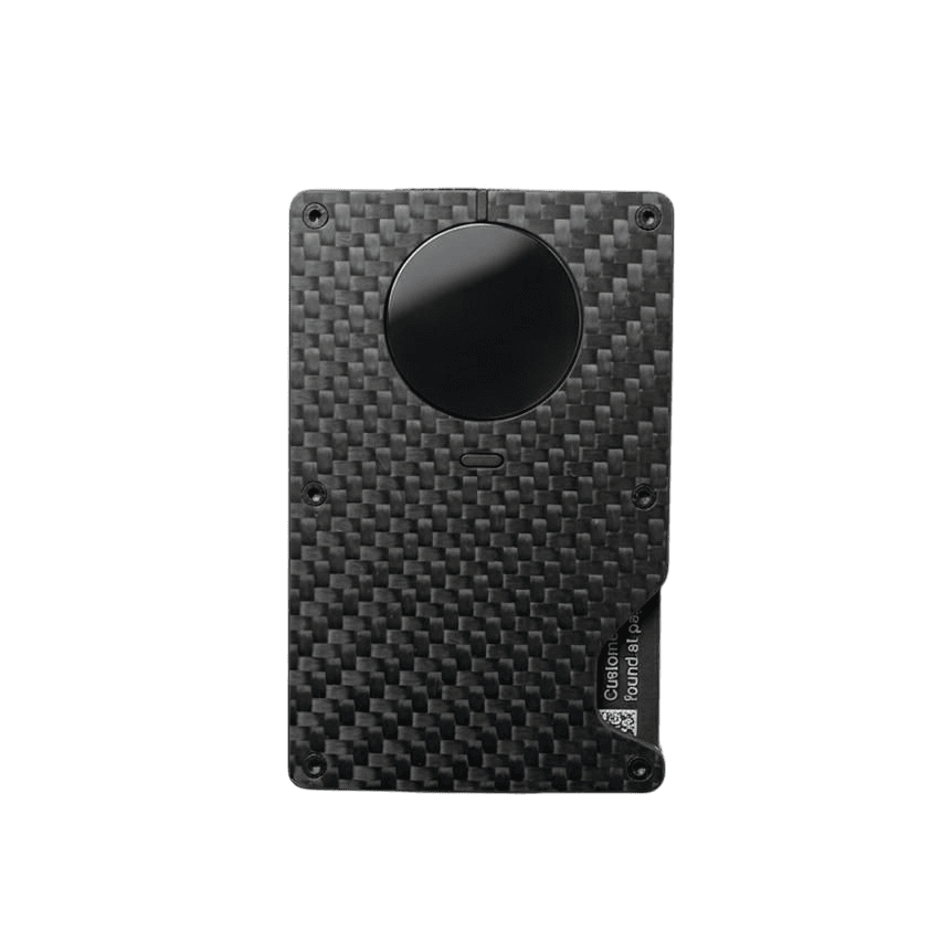 Dos du NYRIX Air Wallet Pro en fibre de carbone