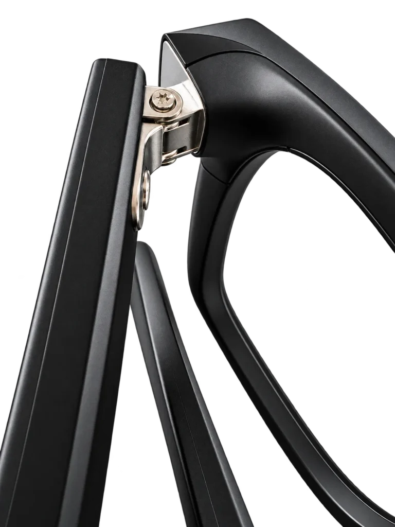 Charnière métallique des lunettes connectées NYRIX Smart Glasses