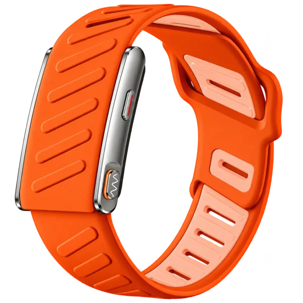 Bracelet NYRIX FIT Pro orange en silicone bicolore (module FIT Pro non inclus)