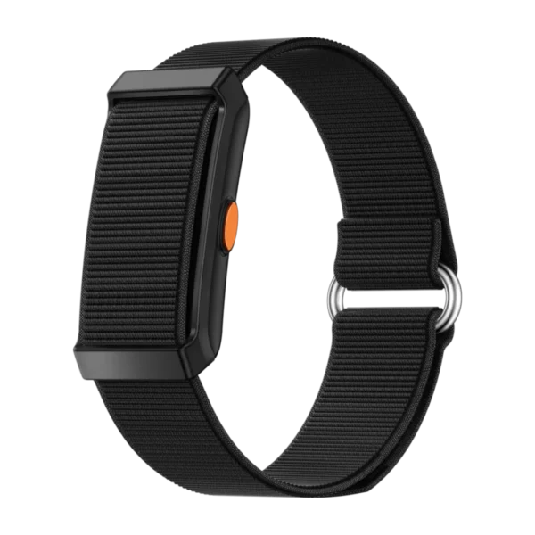 NYRIX FIT Band, bracelet connecté sans écran noir avec bracelet en nylon tissé