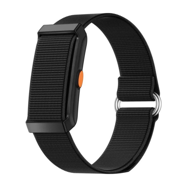 NYRIX FIT Band, bracelet connecté sans écran noir avec bracelet en nylon tissé